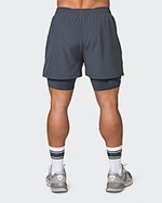 men's 2 in 1 running shorts with phone pocket