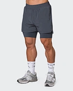 men's 2 in 1 running shorts with phone pocket